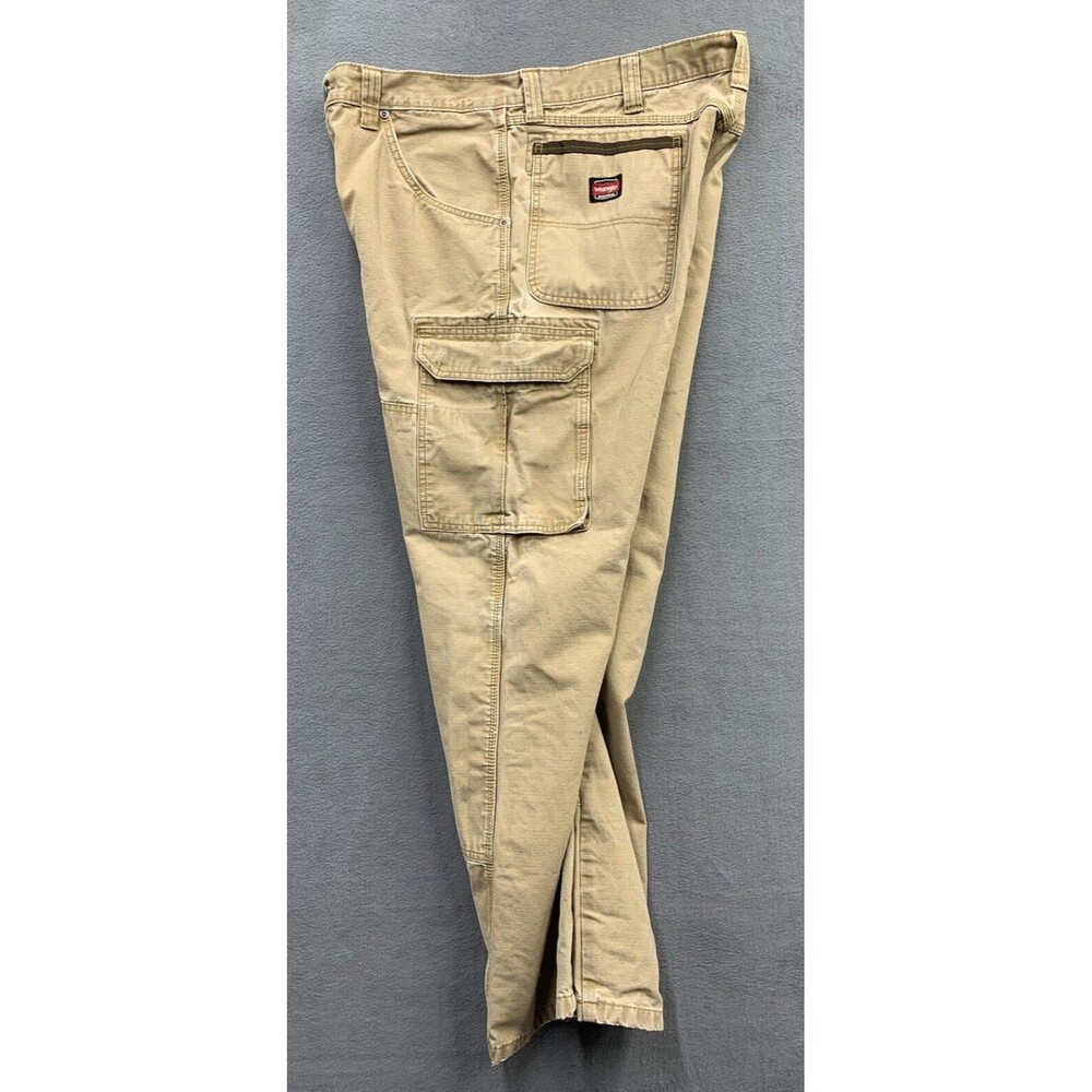 Wrangler Cargo Workwear Pants Mens Size 38 X 31 Beige Outdoor Heavily Stained - Picture 4 of 16